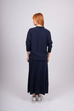 Load image into Gallery viewer, Bridge And Lord - Skirt With Flared Hem - Navy
