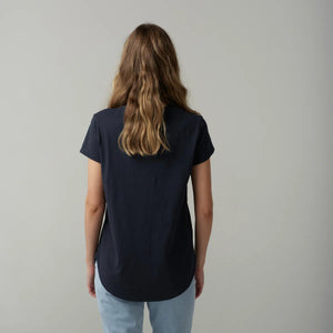 Cloth Paper Scissors - Shaped Hem Tee - Parisian Navy