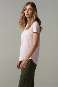 Cloth Paper Scissors - Shaped Hem Tee - Pink Touch