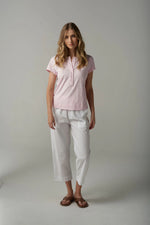 Load image into Gallery viewer, Cloth Paper Scissors - Henley Tee - Pink Touch
