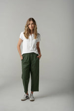 Load image into Gallery viewer, Cloth Paper Scissors - Henley Tee - White
