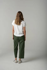 Load image into Gallery viewer, Cloth Paper Scissors - Henley Tee - White
