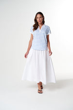 Load image into Gallery viewer, Cloth Paper Scissors - Daydream Polo - White/Blue
