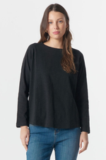 Load image into Gallery viewer, Cloth Paper Scissors - Raglan Tee On Repeat - Black
