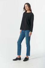 Load image into Gallery viewer, Cloth Paper Scissors - Raglan Tee On Repeat - Black
