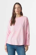 Load image into Gallery viewer, Cloth Paper Scissors - Raglan Tee On Repeat - Pink A Boo

