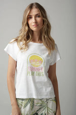 Load image into Gallery viewer, Cloth Paper Scissors - Summer Play Printed Tee - Pink Touch
