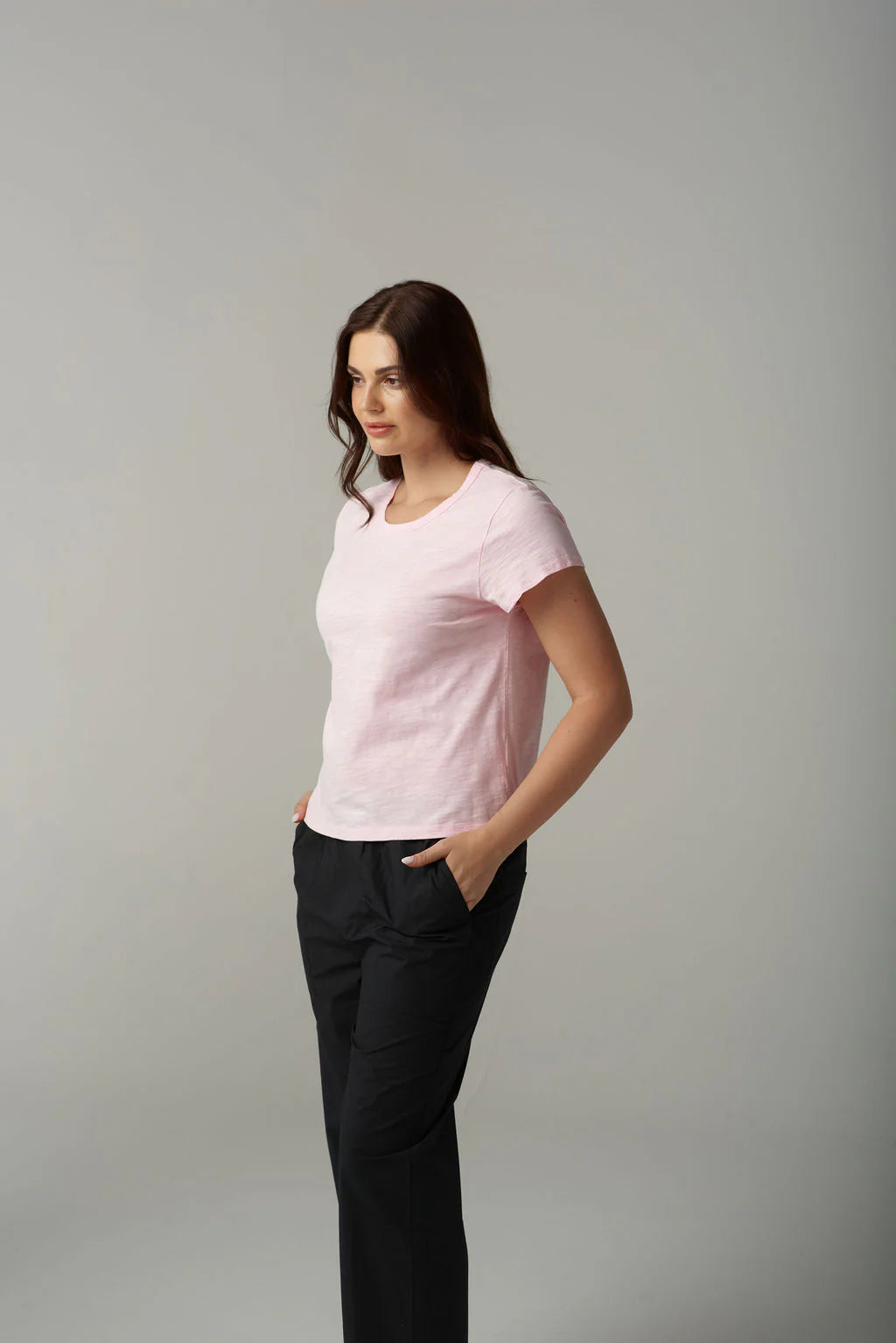 Cloth Paper Scissors - Basic Tee - Pink Touch