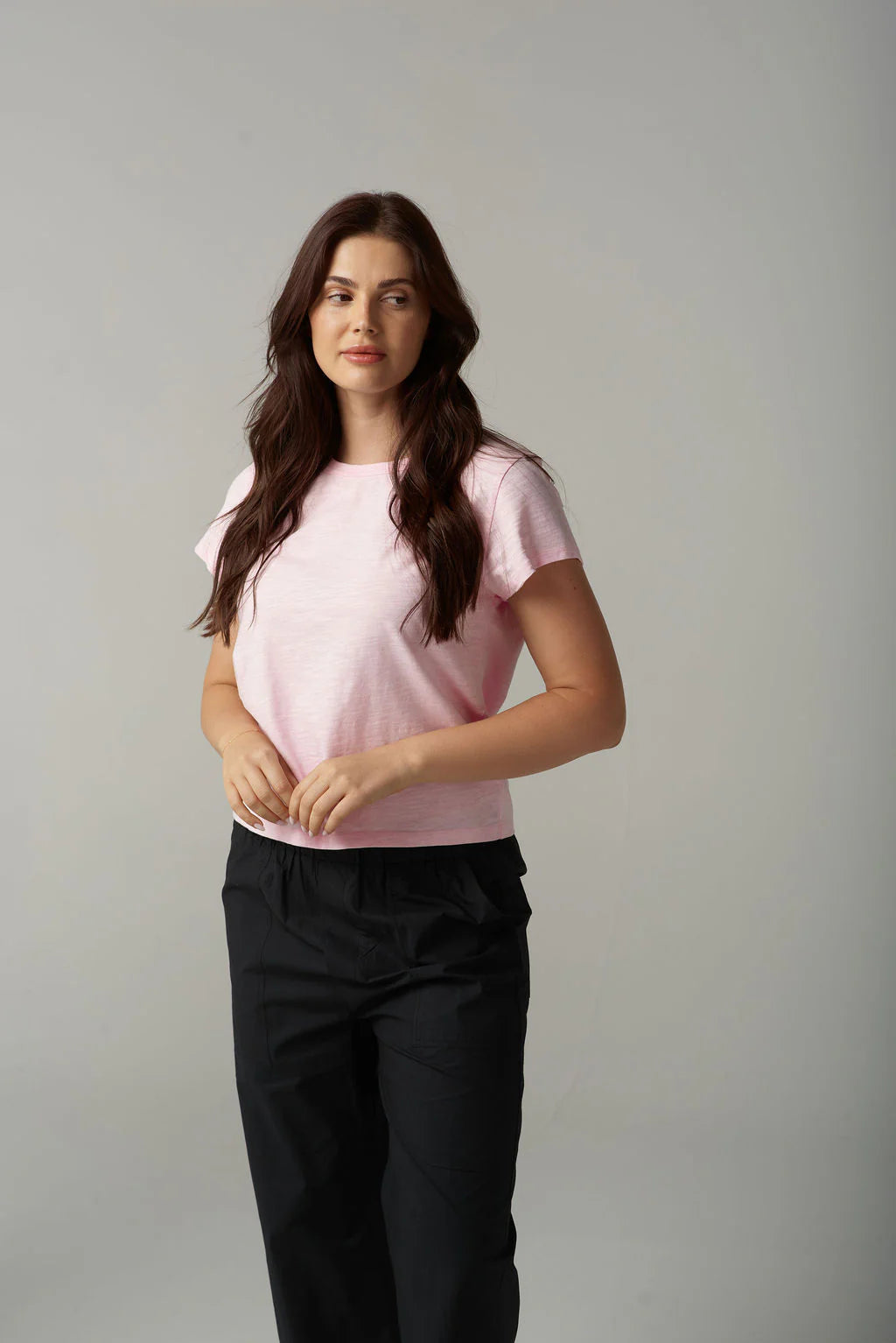 Cloth Paper Scissors - Basic Tee - Pink Touch