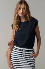 Load image into Gallery viewer, Cloth Paper Scissors - Muscle Tee - Parisian Navy
