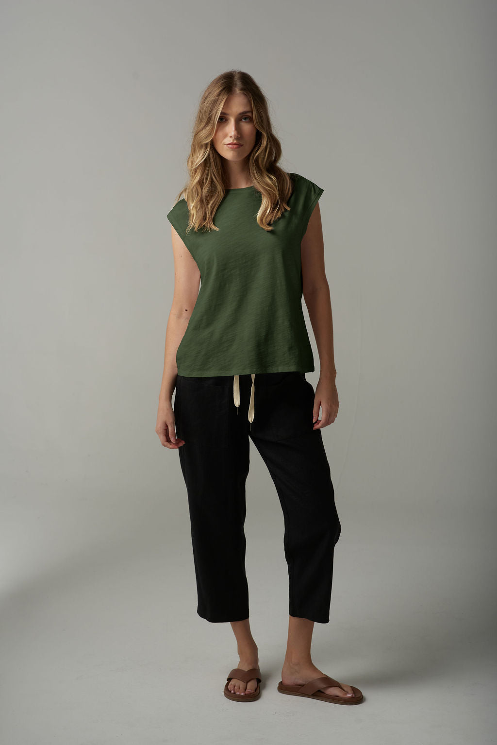 Cloth Paper Scissors - Muscle Tee - Fairway Green