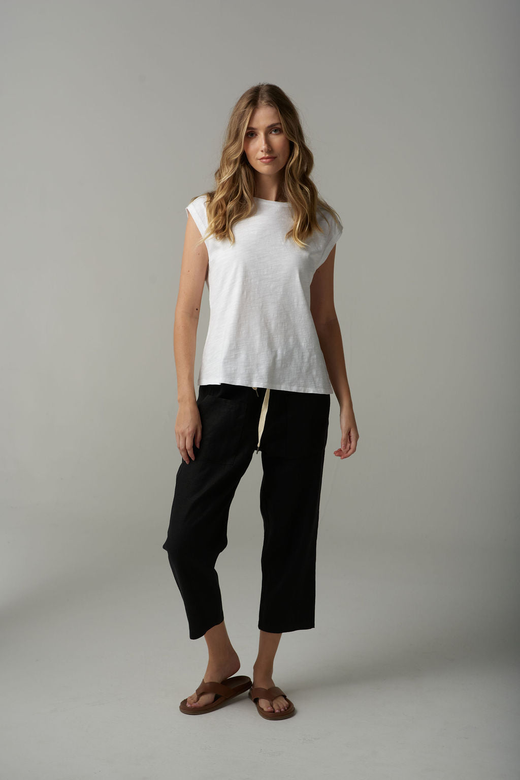 Cloth Paper Scissors - Muscle Tee - White