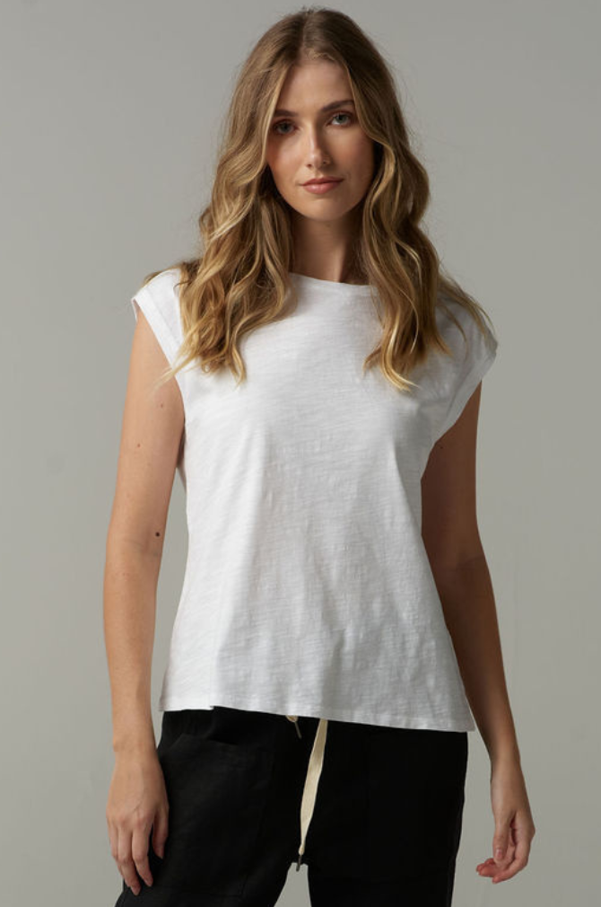 Cloth Paper Scissors - Muscle Tee - White