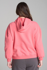 Load image into Gallery viewer, Cloth Paper Scissors - Oversized Fleece Full Zip Hood - Coral
