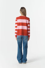 Load image into Gallery viewer, Cloth Paper Scissors - Sierra Stripe Knit - Flamboyant Stripe
