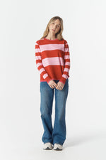 Load image into Gallery viewer, Cloth Paper Scissors - Sierra Stripe Knit - Flamboyant Stripe
