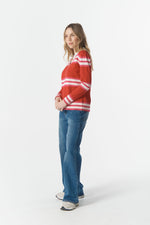 Load image into Gallery viewer, Cloth Paper Scissors - Sun Chaser Polo Knit - Scarlet
