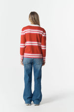 Load image into Gallery viewer, Cloth Paper Scissors - Sun Chaser Polo Knit - Scarlet

