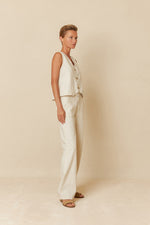 Load image into Gallery viewer, Indi And Cold - Pinstripe Twill Vest - Crudo 121
