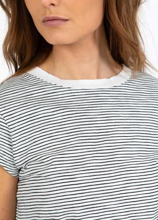 Coster Copenhagen - Heart 1180 Ellen Stripe Short Sleeve Tee - Black Stripe
