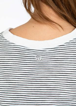 Coster Copenhagen - Heart 1180 Ellen Stripe Short Sleeve Tee - Black Stripe