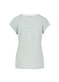 Coster Copenhagen - Heart 1180 Ellen Stripe Short Sleeved Tee - Green Stripe