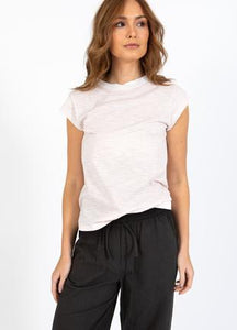 Coster Copenhagen - Heart 1180 Ellen Stripe Short Sleeved Tee - Rose Stripe