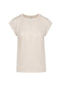 Coster Copenhagen - Heart Metallic Tee - Sand/Gold