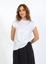Load image into Gallery viewer, Coster Copenhagen - Heart Metallic Tee - White/Silver
