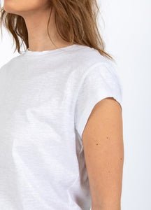 Coster Copenhagen - Heart Metallic Tee - White/Silver