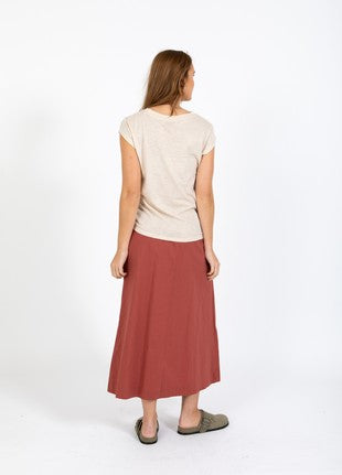 Coster Copenhagen - Heart Metallic Tee - Sand/Gold