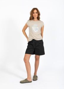 Coster Copenhagen - Heart Cap Sleeve Shell Tee - Light Khaki