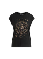 Load image into Gallery viewer, Coster Copenhagen - CC Heart Soleil Cap Sleeves Tee - Black
