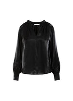 Load image into Gallery viewer, Coster Copenhagen - CC Heart Jolie Blouse With Gatherings - Black
