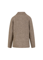Load image into Gallery viewer, Coster Copenhagen - CC Heart Emma Zip Knit Sweater - Golden Brown Melange
