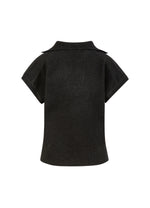Load image into Gallery viewer, Coster Copenhagen - CC Heart Emerie Knit Polo Top - Black
