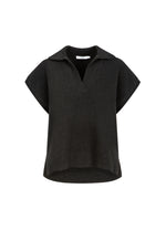 Load image into Gallery viewer, Coster Copenhagen - CC Heart Emerie Knit Polo Top - Black
