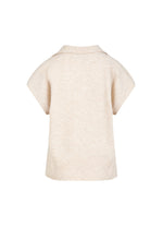 Load image into Gallery viewer, Coster Copenhagen - CC Heart Emerie Knit Polo Top - Off White Melange
