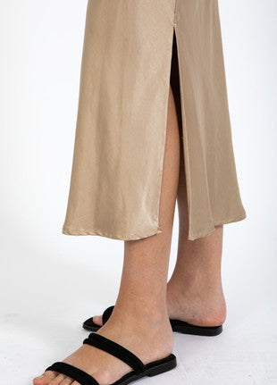 Coster Copenhagen - Heart Styler Mid Length Skirt - Sand