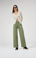 Load image into Gallery viewer, Dricoper - Carrie Oil Green Jeans

