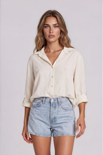 Load image into Gallery viewer, La Gemme - Chiara One Size Shirt - Cream
