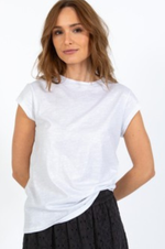 Load image into Gallery viewer, Coster Copenhagen - Heart Metallic Tee - White/Silver
