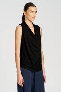 Mela Purdie - Drape Shell Top - Black
