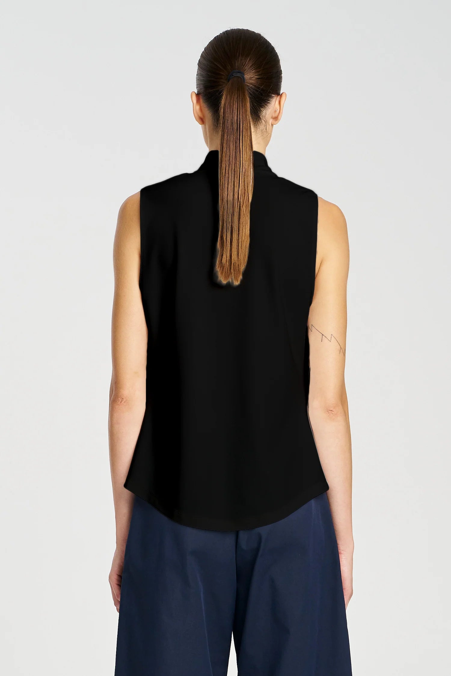 Mela Purdie - Drape Shell Top - Black