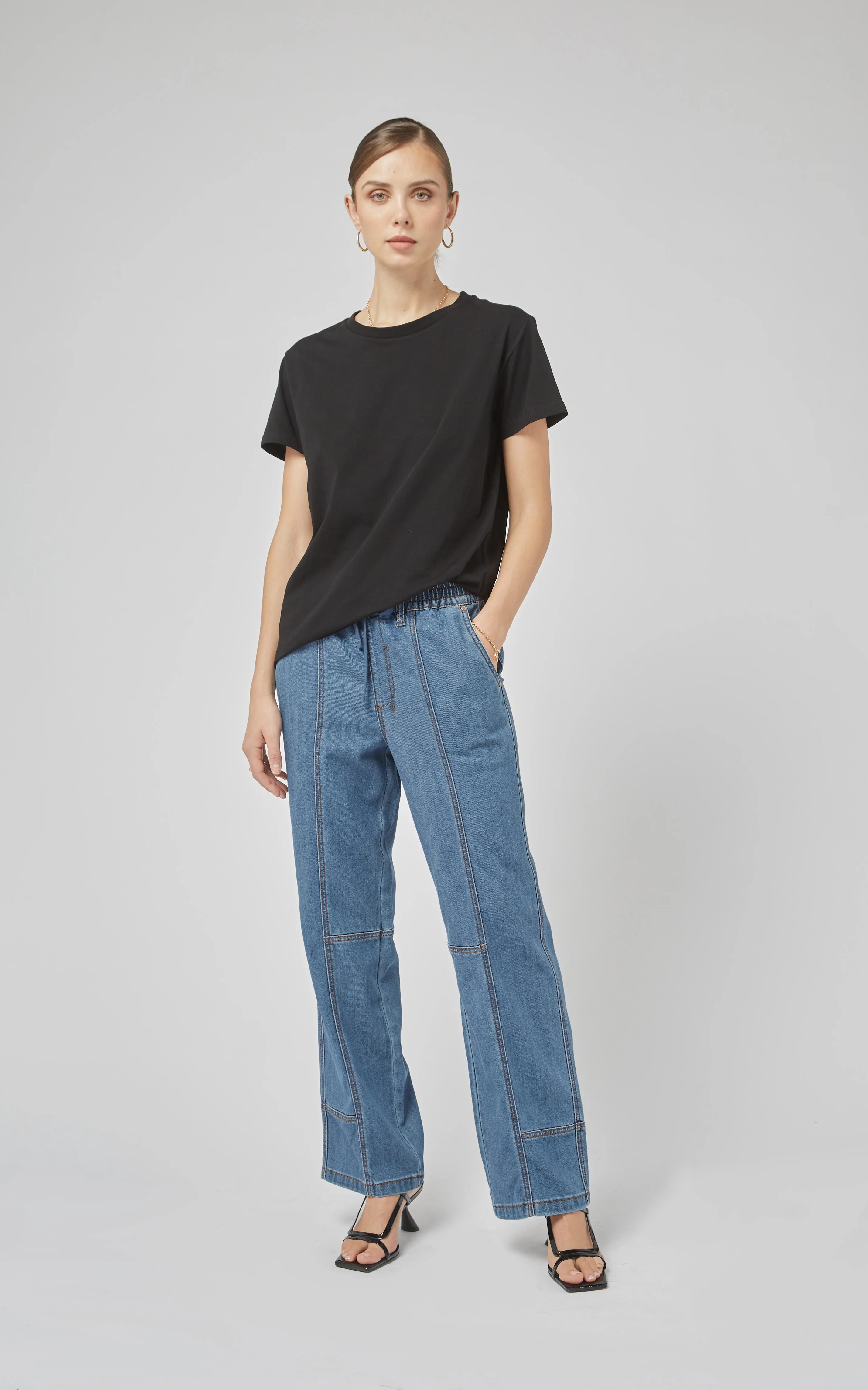 Dricoper - Kara Denim Tencel Pants - Rodeo Blue