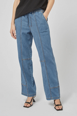 Load image into Gallery viewer, Dricoper - Kara Denim Tencel Pants - Rodeo Blue
