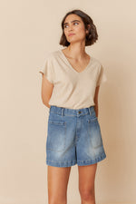 Load image into Gallery viewer, Indi And Cold - Rustic Effect Melange T Shirt - Lino 365
