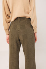 Load image into Gallery viewer, Indi And Cold - Double Jacquard Knitted Pant - Khaki 396
