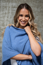 Load image into Gallery viewer, Esperance &amp; Co - Cashmere Topper - Cornflower Blue
