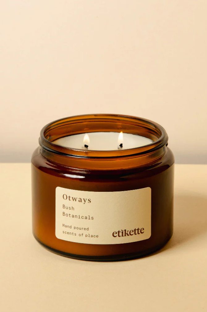 Etikette - Soy Candle 500ml - Otways in Bush Botanicals